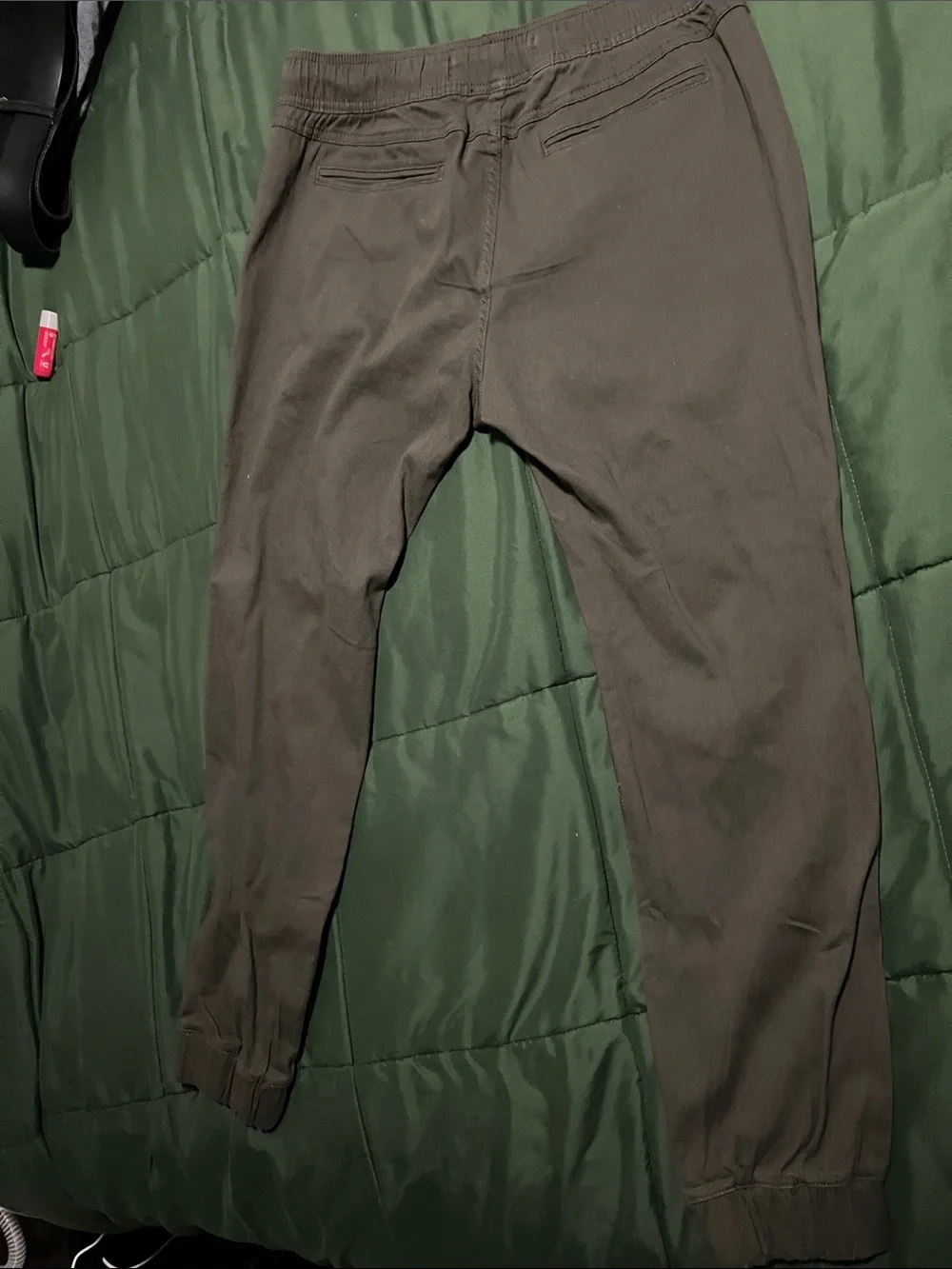 London Fog Collection stretch twill jogger pants